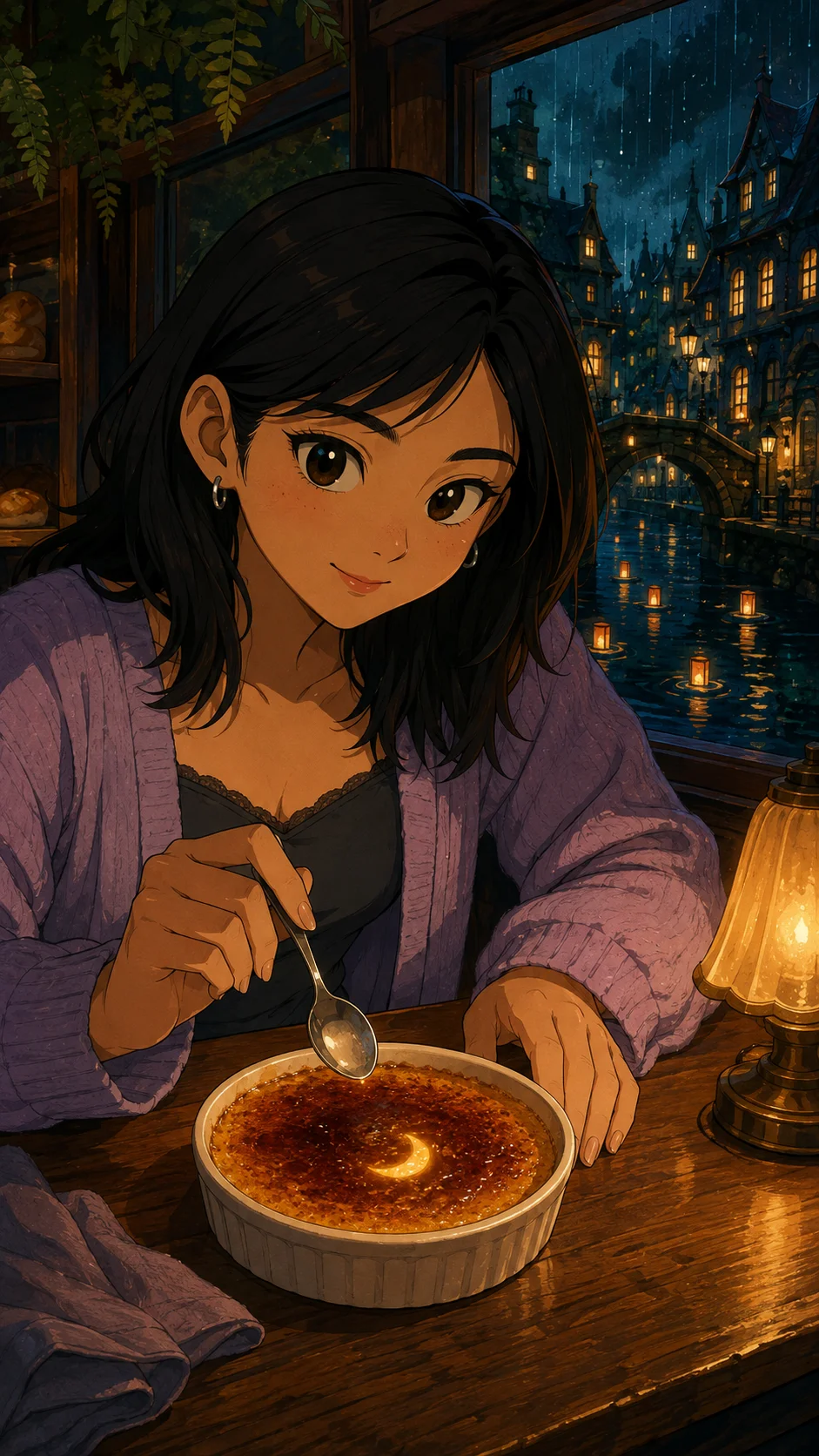 Mina at the midnight bakery